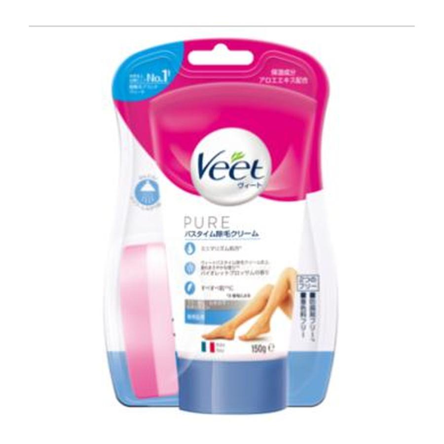 【あわせ買い2999円以上で送料無料】レキッドベンキーザー Veet ヴィート ピュアバスタイム 除毛クリーム 敏感肌用 150g｜kenkoo-life