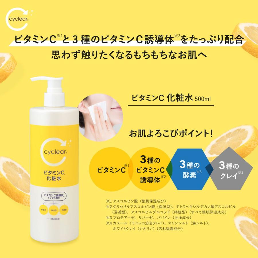 【あわせ買い2999円以上で送料無料】熊野油脂 cyclear ビタミンC 酵素ボディソープ 詰替 700ml｜kenkoo-life｜08