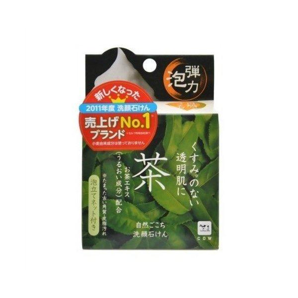 あわせ買い2999円以上で送料無料)自然ごこち 茶 洗顔石けん 80g