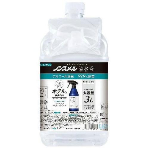 【あわせ買い2999円以上で送料無料】白元アース ノンスメル 清水香 無香 詰替え 大容量 3L｜kenkoo-life