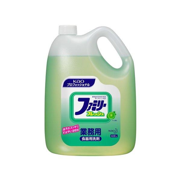 (送料無料・まとめ買い×4個セット)花王プロフェッショナル 業務用 ファミリーフレッシュ 4.5L 食器用洗剤_1