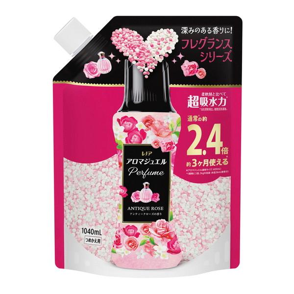 (送料無料・まとめ買い×4個セット)P\u0026G レノア アロマジュエル アンティークローズの香り 詰替用 特大サイズ 1040ml 洗濯 香りづけ ビーズの画像