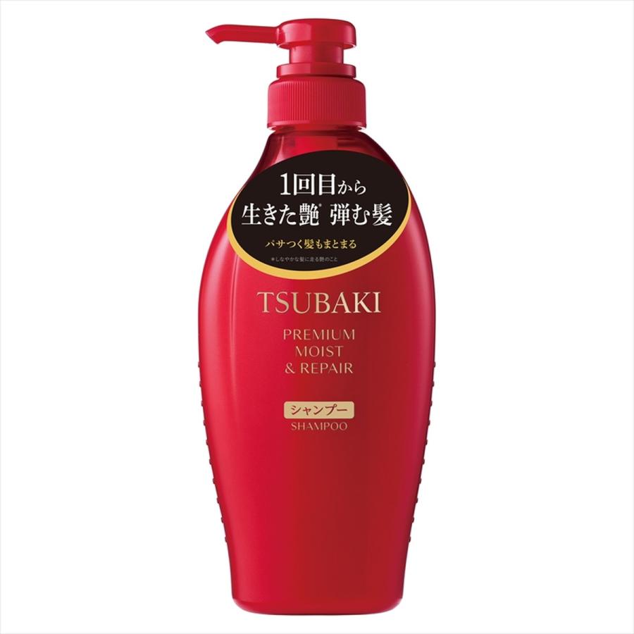 (送料無料・まとめ買い×9個セット)ファイントゥデイ TSUBAKI プレミアム モイスト\u0026リペア シャンプー 本体 450mL ツバキ 椿 つばきの画像