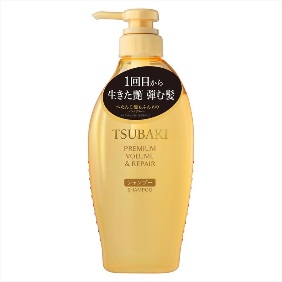 (送料無料・まとめ買い×9個セット)ファイントゥデイ TSUBAKI プレミアム ボリューム\u0026リペア シャンプー 本体 450mL つばき 椿 ツバキの画像