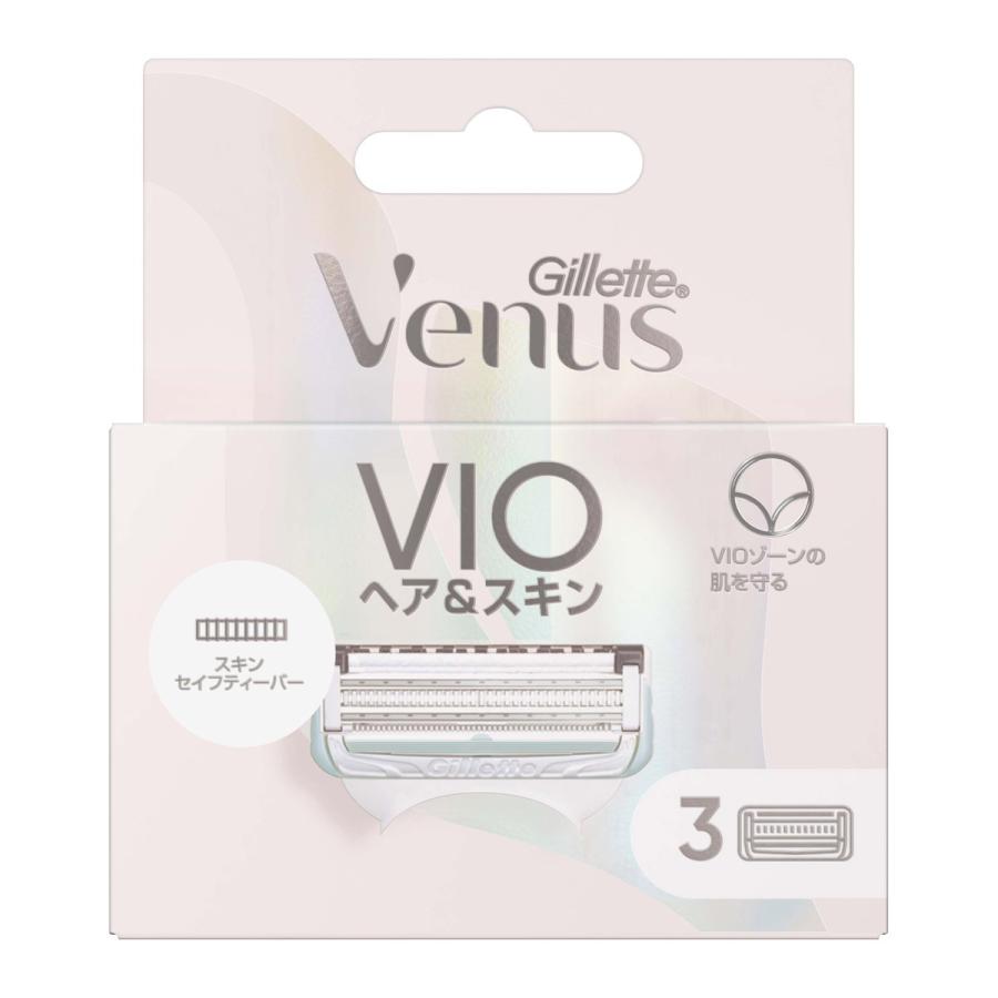 (送料無料・まとめ買い×10個セット)P\u0026G ジレット ヴィーナス VIOヘア＆スキン カミソリ 替刃3個入