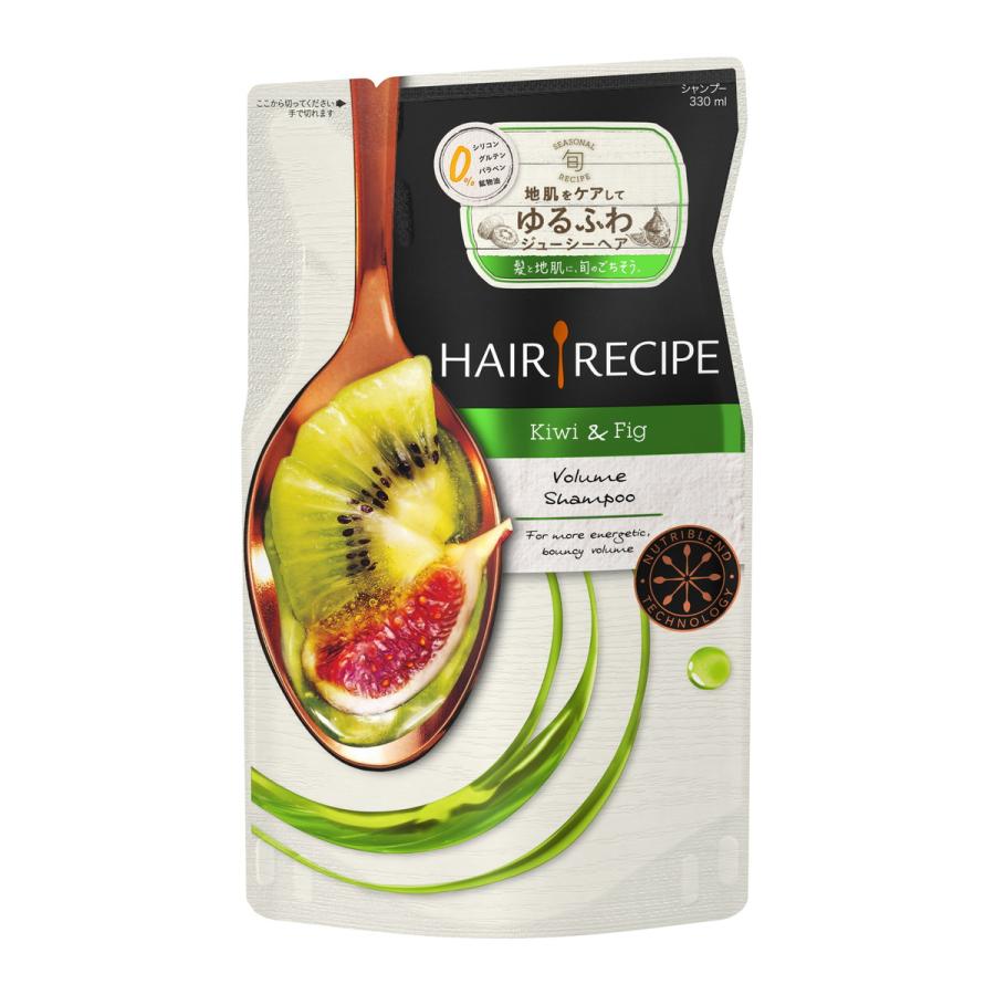 正規 値段通販のp G レシピ ヘアレシピ ボリューム シャンプー エンパワー 送料無料 まとめ買い 12個セット ヘアレシピ 330ml シャンプー ヤフー店の つめかえ用 キウイ 割引特売 の