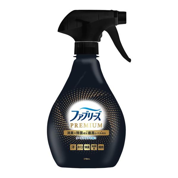 (送料無料・まとめ買い×12個セット)P\u0026G ファブリーズ W除菌+消臭 プレミアム MEN メン クールアクアの香り 本体 370mL 消臭剤の画像