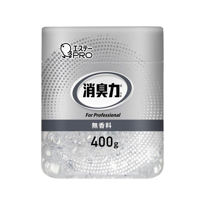 (送料無料・まとめ買い×16個セット)エステー PRO 消臭力 業務用 ビーズタイプ 本体 400g 無香料の画像