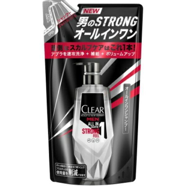 CLEAR(ユニリーバ) - (貨物輸送無料・まとめ買い×18個仕掛ける)ユニリーバ クリアフォーメン オールインワン シャンプー 詰替え用 280g シャンプー-ヘアケア