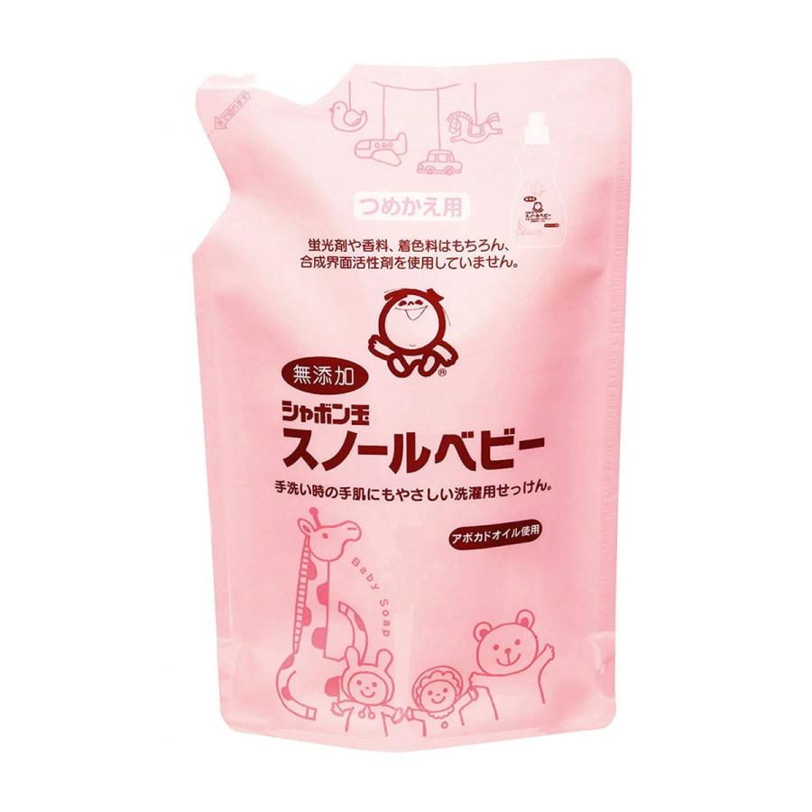 (送料無料・まとめ買い×20個セット)シャボン玉石けん 無添加 シャボン玉 スノールベビー つめかえ用 650ml 無添加石鹸 衣料用液体洗剤_1