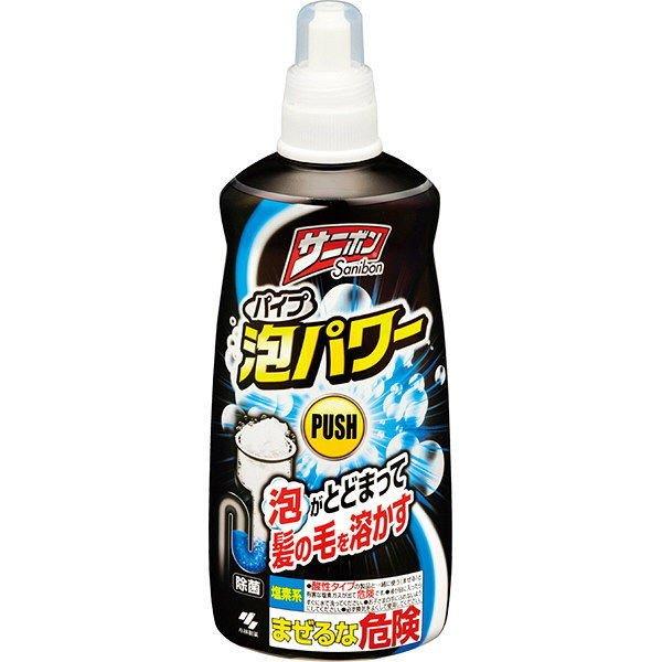 (送料無料・まとめ買い×24個セット)小林製薬 サニボン泡パワー本体 400ml 洗浄液が泡で出てくるパイプ用クリーナー_1