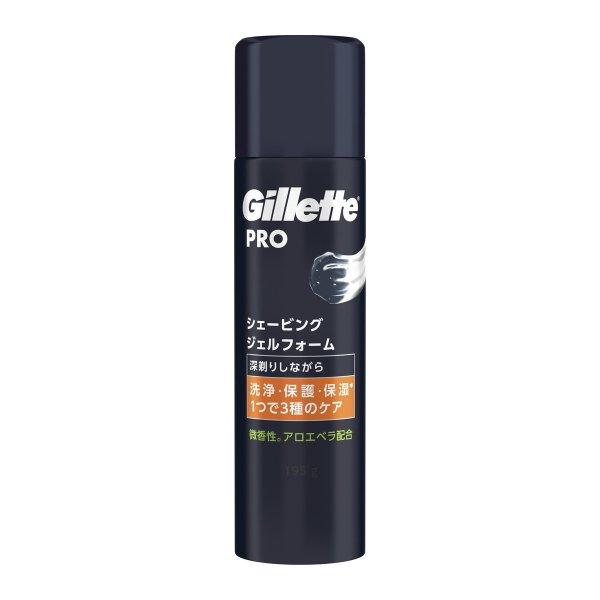 (送料無料・まとめ買い×24個セット)P&G ジレット Gillette PRO シェービング ジェルフォーム 195g_1