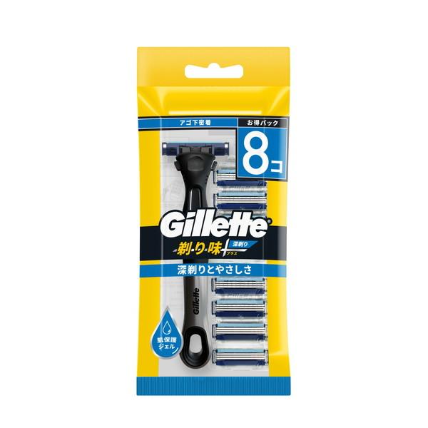 (送料無料・まとめ買い×24個セット)P&G ジレット 剃り味 +プラス 深剃り 7B ホルダー付_1