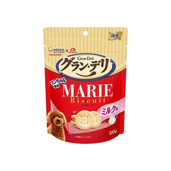 (送料無料・まとめ買い×32個セット)ユニ・チャームペット グラン・デリ ワンちゃん専用 マリービスケット ミルク味 50g 犬用おやつの画像