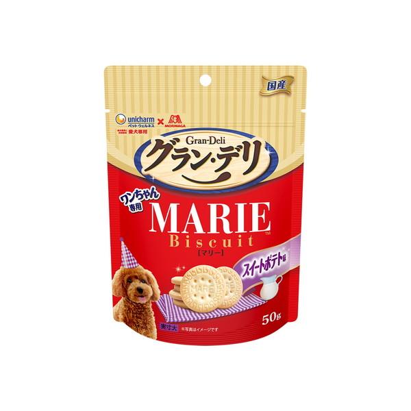 (送料無料・まとめ買い×32個セット)ユニ・チャームペット グラン・デリ ワンちゃん専用 マリービスケット スイートポテト味 50g 犬用おやつの画像