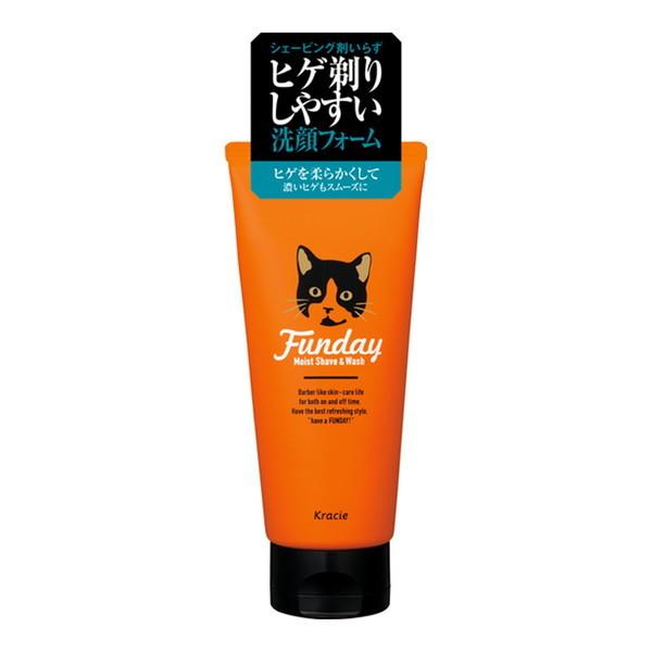 【送料無料・まとめ買い×36個セット】クラシエ FUNDAY モイストシェーブ & ウォッシュ 130g 洗顔フォーム