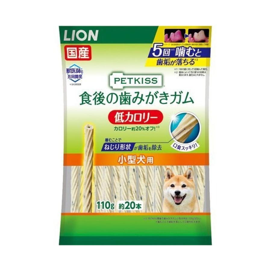 LION（ペット） - (貨物輸送無料・まとめ買い×36個仕掛ける)百獣の王商事 PETKISS 愛玩動物口付け 食後の歯磨きチュインガム 低キロカロリー 小型犬用 110g(約20本) 犬用 犬用品-ペット用品、生き物