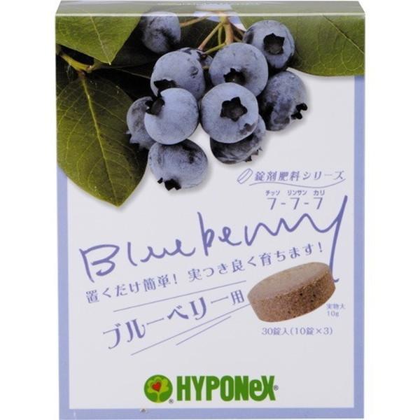 (送料無料・まとめ買い×40個セット)ハイポネックス 錠剤肥料シリーズ ブルーベリー用 30錠入り 鉢の上に置くだけのブルーベリー専用の肥料