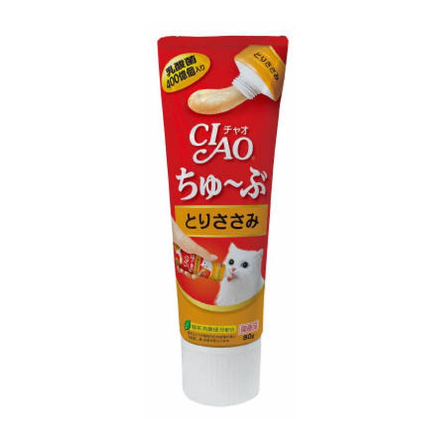 (送料無料・まとめ買い×48個セット)いなばペットフード いなば チャオ CIAO ちゅーぶ とりささみ 80g_1