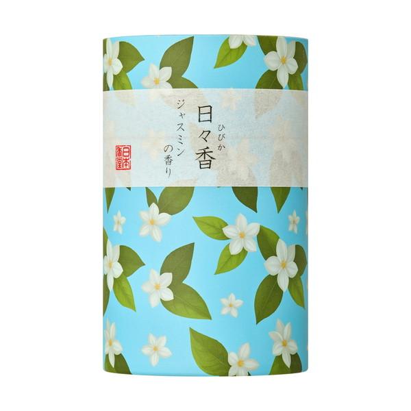 (送料無料・まとめ買い×48個セット)日本香堂 筒型 線香 日々香 ジャスミンの香り 95g お線香の画像