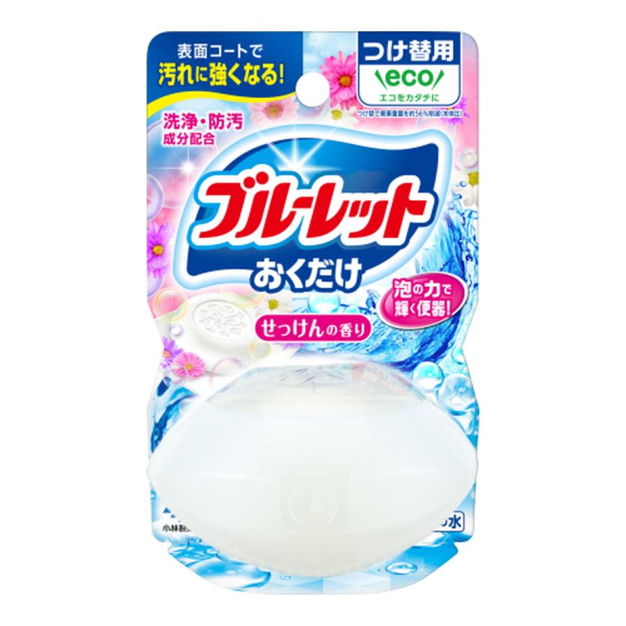 (送料無料・まとめ買い×48個セット)小林製薬 液体ブルーレット おくだけ つけ替用 せっけんの香り 70mlの画像
