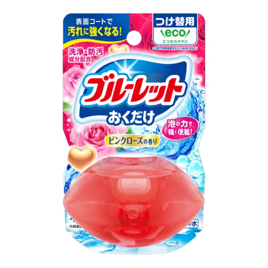 (送料無料・まとめ買い×48個セット)小林製薬 液体ブルーレット おくだけ つけ替用 ピンクローズの香り 70mlの画像