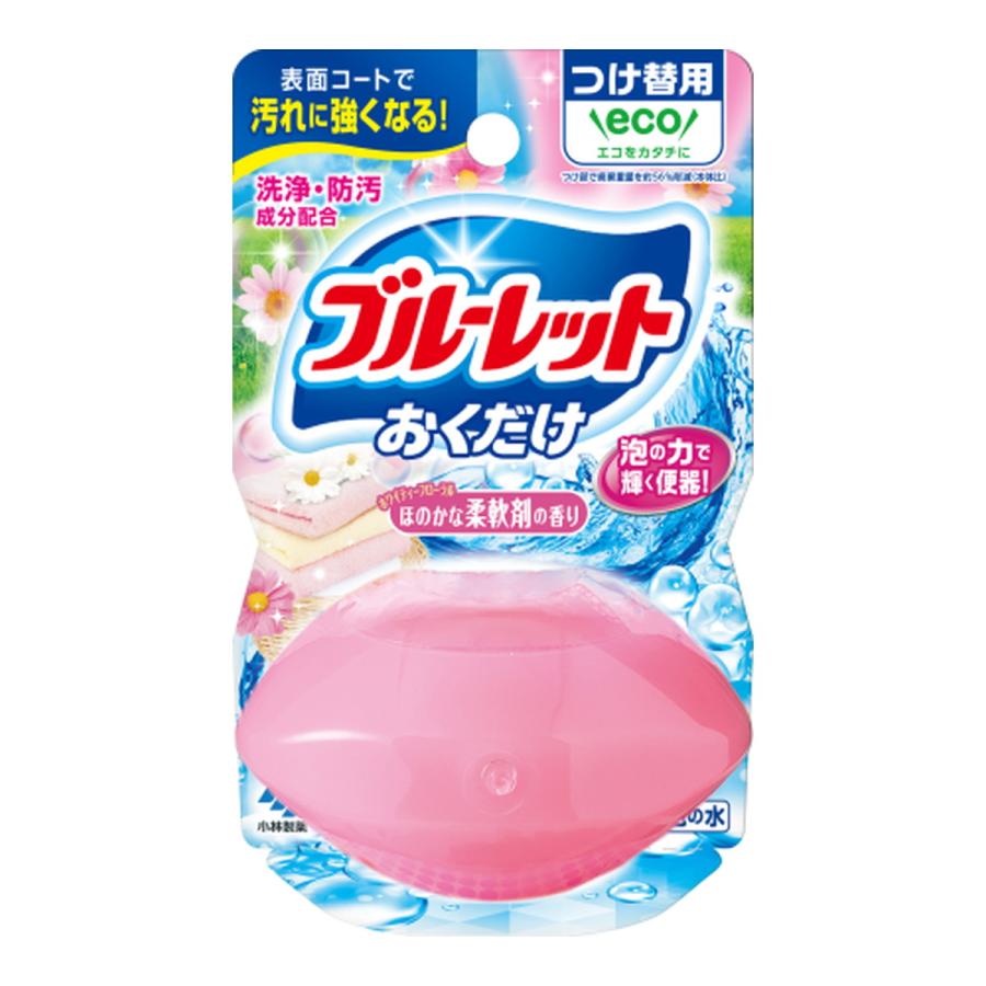 (送料無料・まとめ買い×48個セット)小林製薬 液体ブルーレット おくだけ つけ替用 洗いたて柔軟剤の香り 70mlの画像