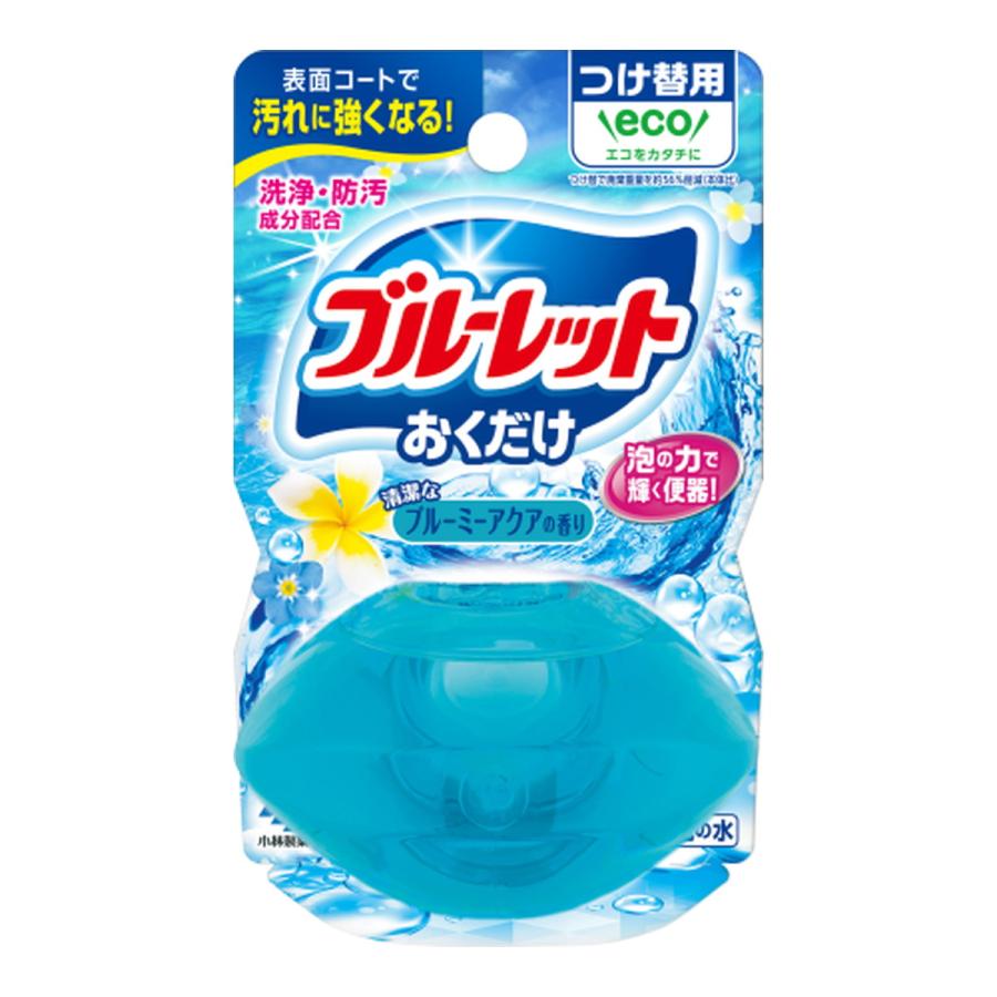 (送料無料・まとめ買い×48個セット)小林製薬 液体ブルーレット おくだけ つけ替用 ブルーミーアクアの香り 70mlの画像