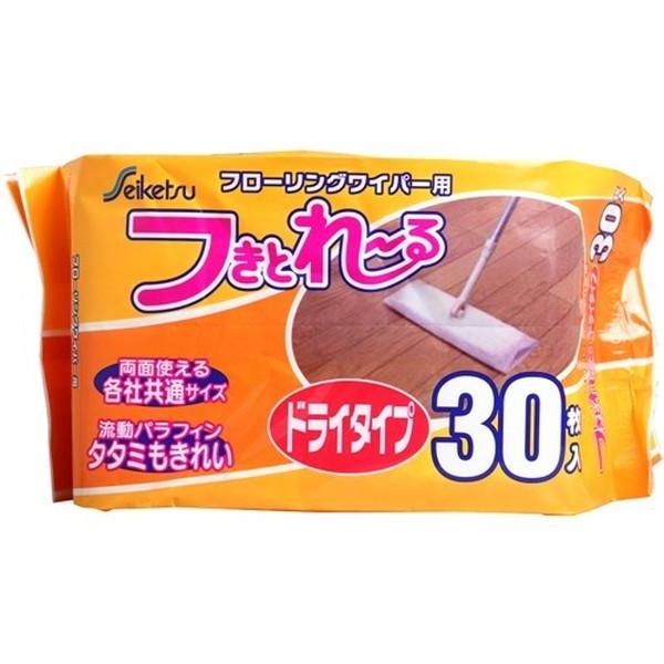 (送料無料・まとめ買い×48個セット)セイケツネットワーク フローリングワイパー用 フきとれーる ドライタイプ 30枚入