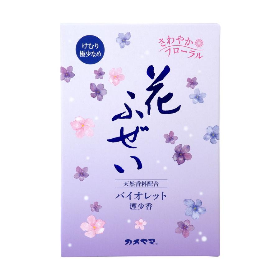 (送料無料・まとめ買い×60個セット)カメヤマ 花ふぜい バイオレット 煙少香 徳用大型 220g 線香の画像