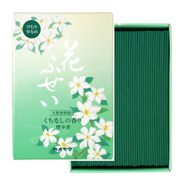 (送料無料・まとめ買い×60個セット)カメヤマ 花ふぜい くちなしの香り 煙少香 徳用大型 220g お線香の画像