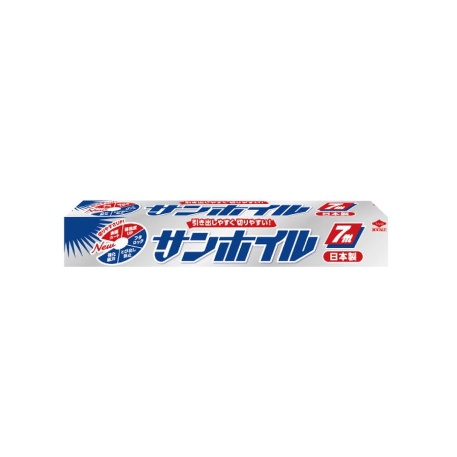 (送料無料・まとめ買い×60個セット)東洋アルミ サンホイル 7M アルミホイルの画像