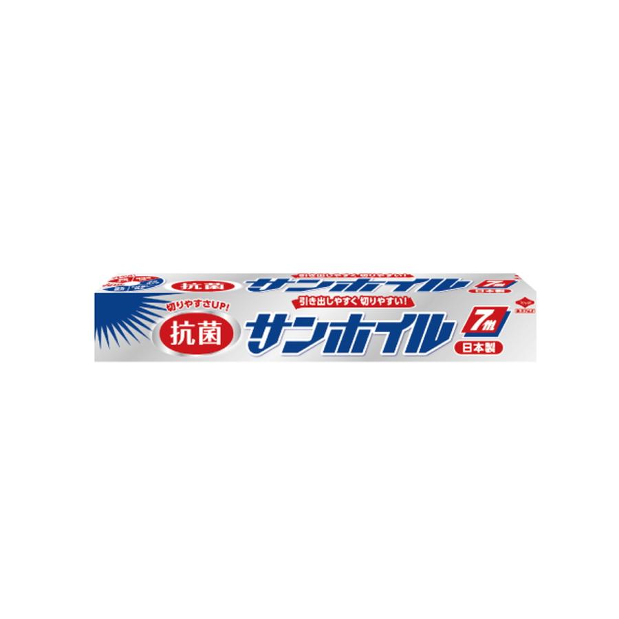 (送料無料・まとめ買い×60個セット)東洋アルミ 抗菌 サンホイル 7M アルミホイルの画像