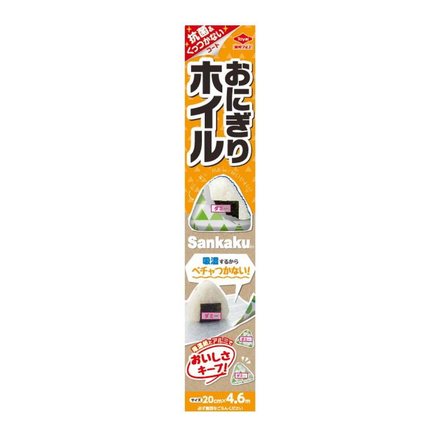 (送料無料・まとめ買い×60個セット)東洋アルミ おにぎりホイル さんかく sankaku柄 4.6mの画像