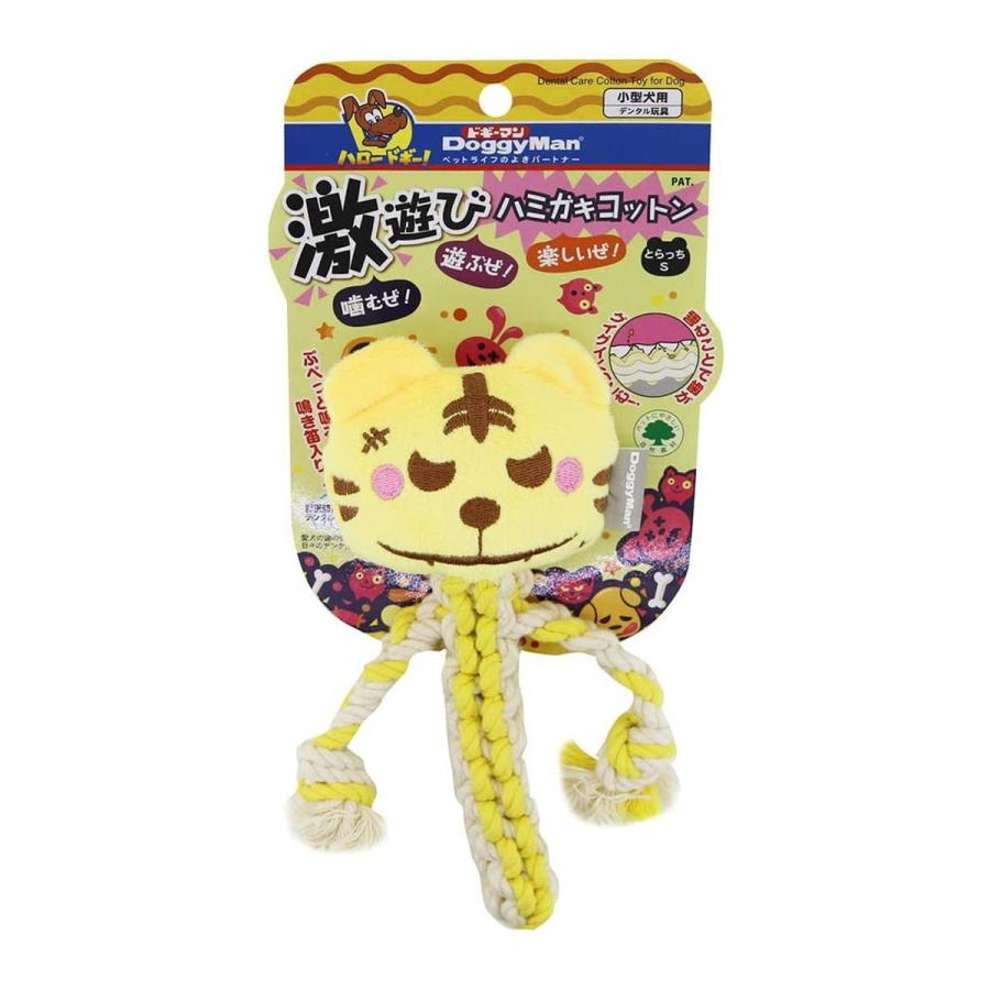 (送料無料・まとめ買い×72個セット)ドギーマン DoggyMan 激遊びハミガキコットン とらっち SS 犬用