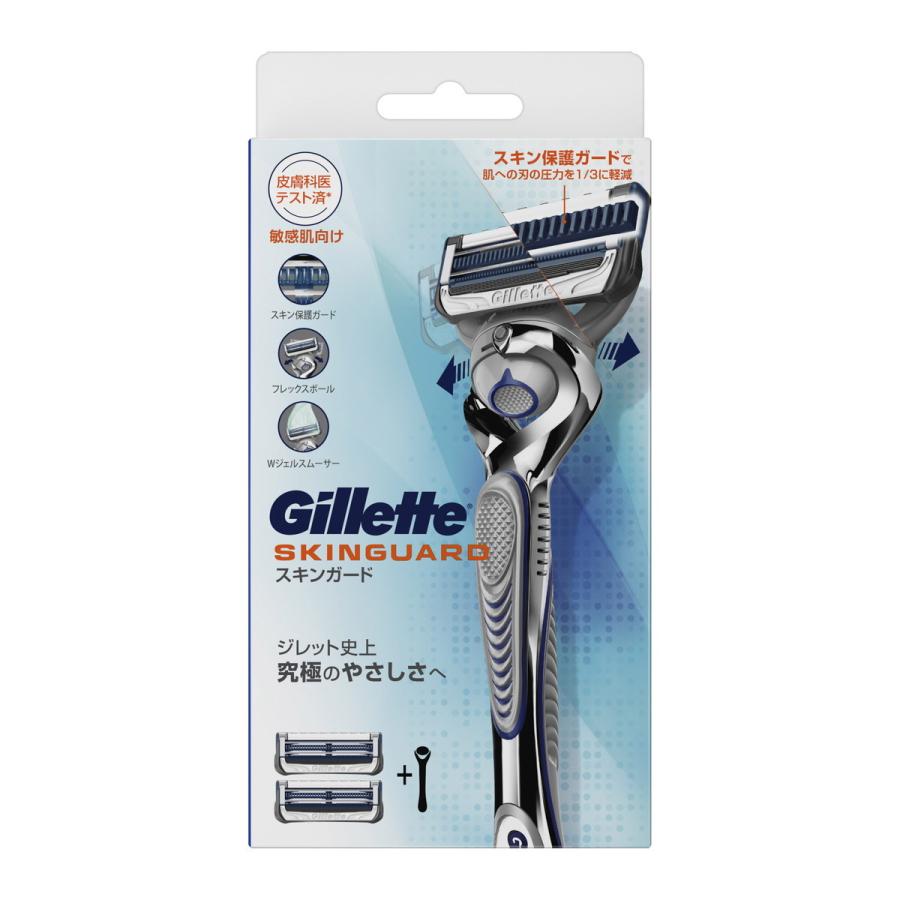 (送料無料・まとめ買い×72個セット)P\u0026G ジレット スキンガード フレックスボール マニュアル ホルダー + 替刃2個入