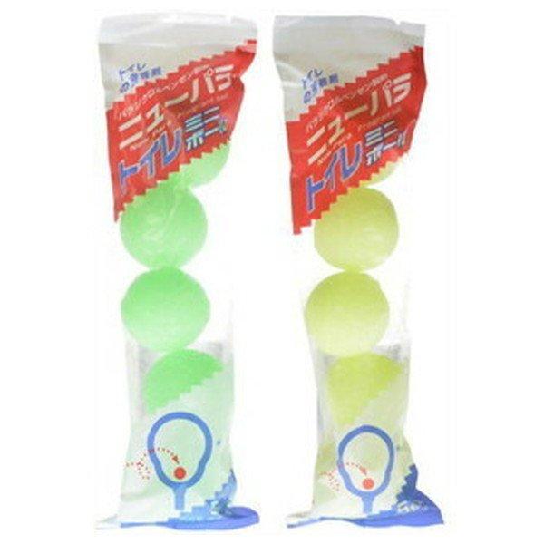 (送料無料・まとめ買い×80個セット)ニューパラ トイレボール ミニ 5球 ( トイレ用消臭剤 ) ●色は選べません_1