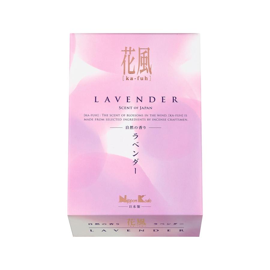 (送料無料・まとめ買い×80個セット)日本香堂 花風 ラベンダー ミニ 75g 線香の画像