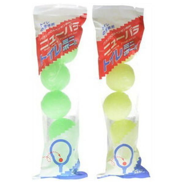 (送料無料・まとめ買い×80個セット)ニューパラ トイレボール ミニ 5球 ( トイレ用消臭剤 ) ●色は選べません