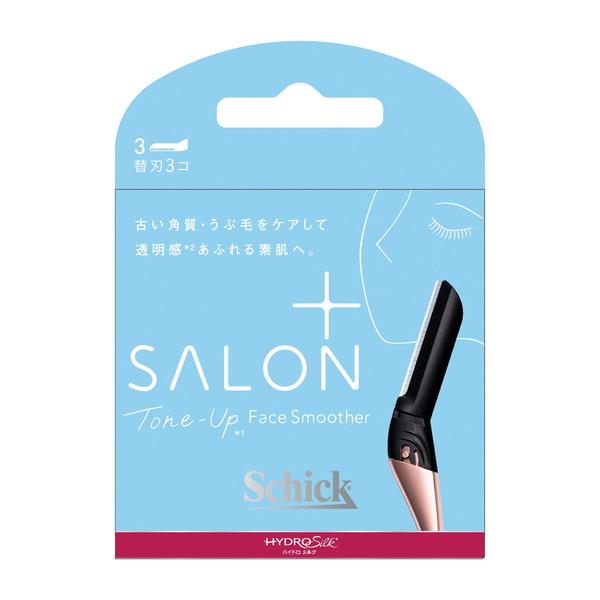 (送料無料・まとめ買い×96個セット)シック ハイドロシルク サロンプラス トーンアップ フェイススムーサー 替刃 3コ入_1