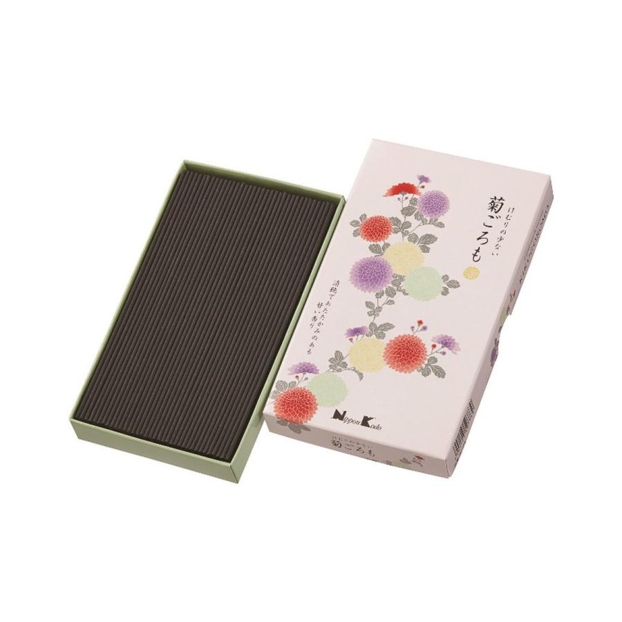 (送料無料・まとめ買い×100個セット)日本香堂 けむりの少ない 菊ごろも バラ詰 90g