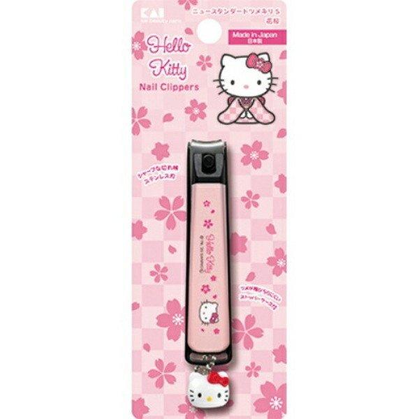 (送料無料・まとめ買い×120個セット)貝印 キティ和風 ニュースタンダード ツメキリ S 花桜 1個入_1