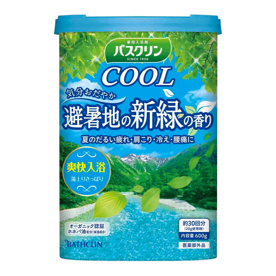 【あわせ買い2999円以上で送料無料】バスクリン 薬用 入浴剤 クール 避暑地の新緑の香り 600g｜kenkoo-life