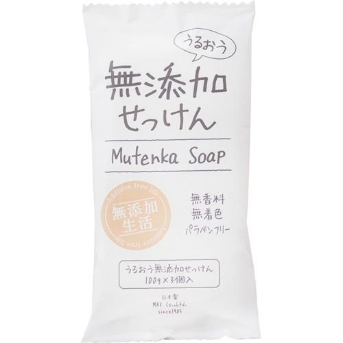 【あわせ買い2999円以上で送料無料】マックス 無添加生活 うるおう無添加 せっけん 100g×3個入｜kenkoo-life