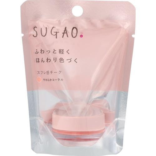 【あわせ買い2999円以上で送料無料】ロート製薬 SUGAO スフレ感 チーク やわらかコーラル 4.8g｜kenkoo-life