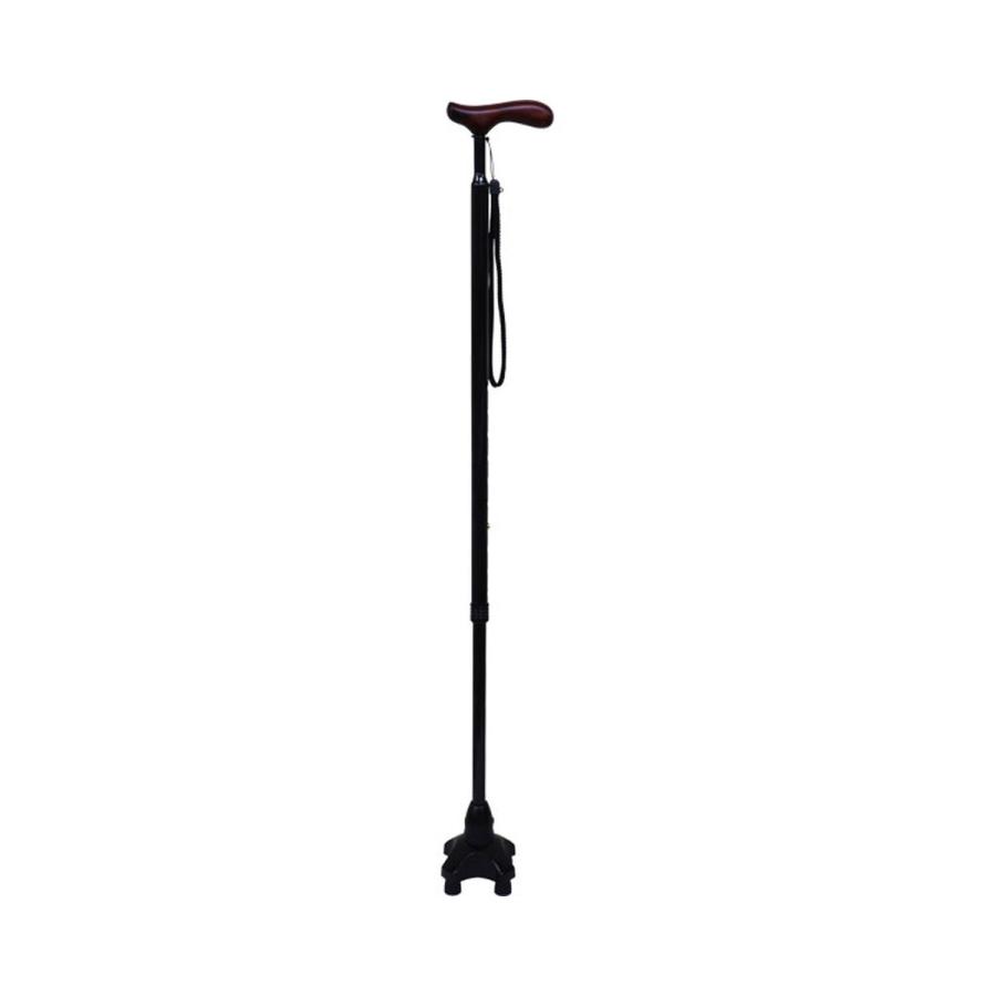 (送料無料・まとめ買い×4個セット)介援隊 可動式4点杖 ストレートタイプ CX-07003 スモールベース_1