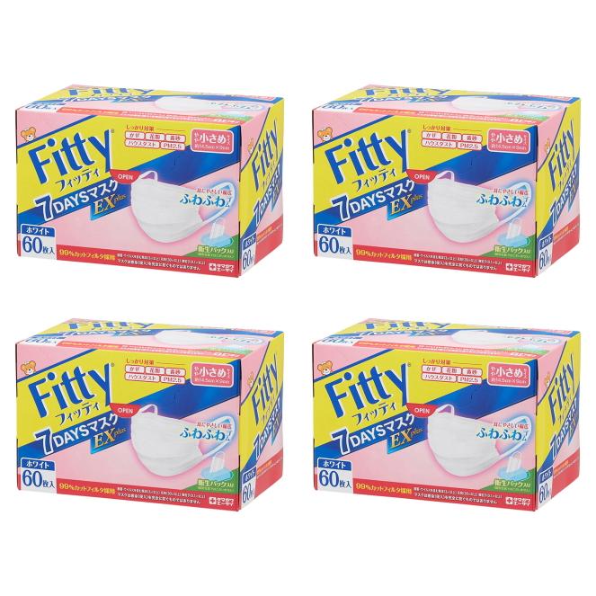Fitty (送料無料・まとめ買い×4)玉川衛材 フィッティ 7DAYSマスク EX
