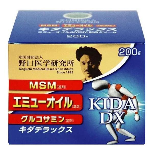 (送料無料・まとめ買い×8個セット)野口医学研究所 キダデラックス 200g エミューオイルMSM配合クリームの画像