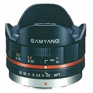 即配 (KT) SAMYANG サムヤン 7.5mm/F3.5 FISH-EYE マイクロフォーサーズ用 ブラック