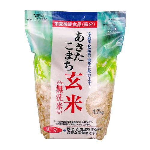 秋田県産あきたこまち 玄米(鉄分)1.7kg×5袋 ф 大潟村 秋田県産あきたこまち 玄米(鉄分)1.7kg×5袋 ф 大潟村